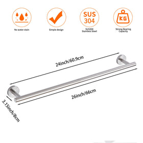 KUUBTH brushed nickel finish complements modern bathroom decor