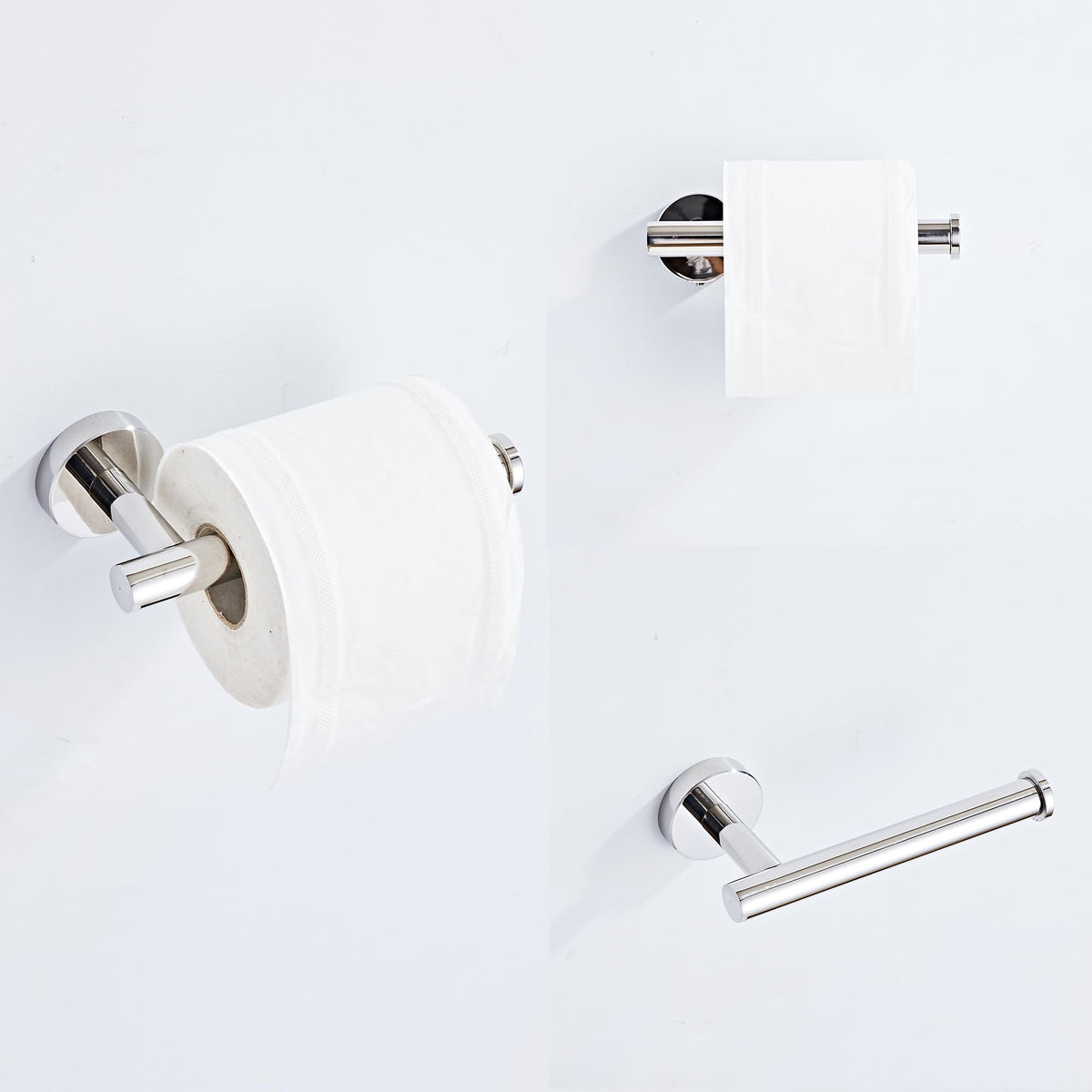 KUUBTH chrome robe hook mounted on wall for robes or garments