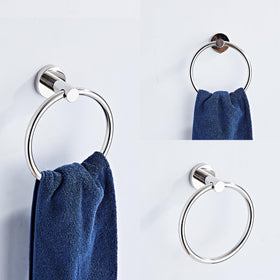 KUUBTH chrome robe hook pair offering versatile hanging options