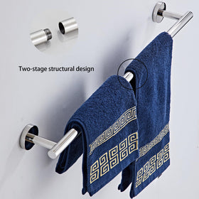 KUUBTH chrome toilet paper holder complements the set for tidy bathrooms