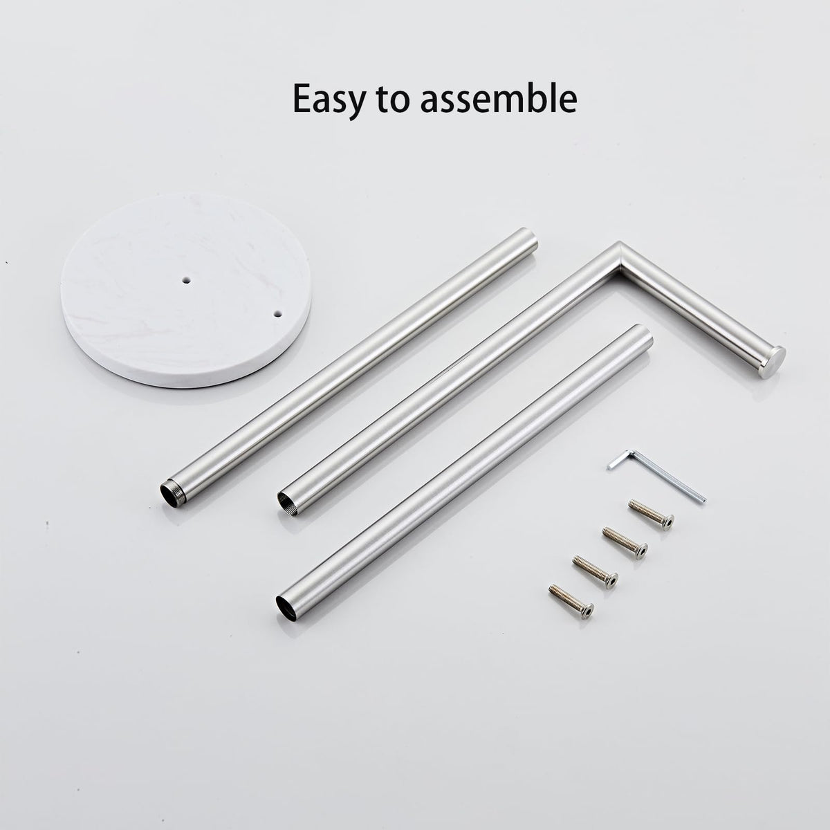 KUUBTH elegant marble bathroom accessory adds modern sophistication.