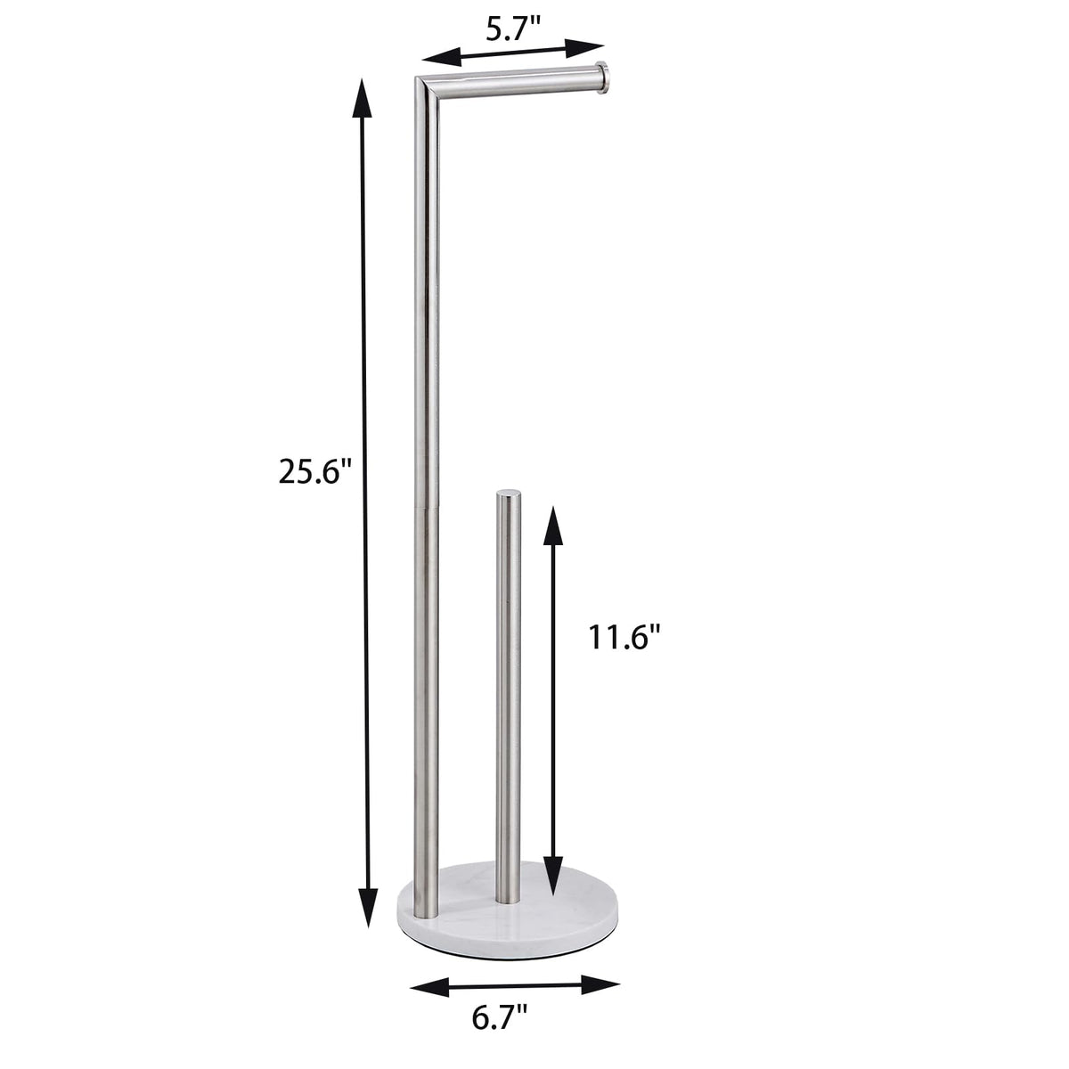 KUUBTH marble holder stand with heavy base provides stable placement.