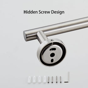 KUUBTH wall-mount towel bar includes hardware for quick setup