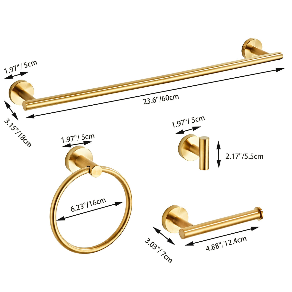 KUUBTH wall-mounted accessories set for quick, stylish bathroom upgrades