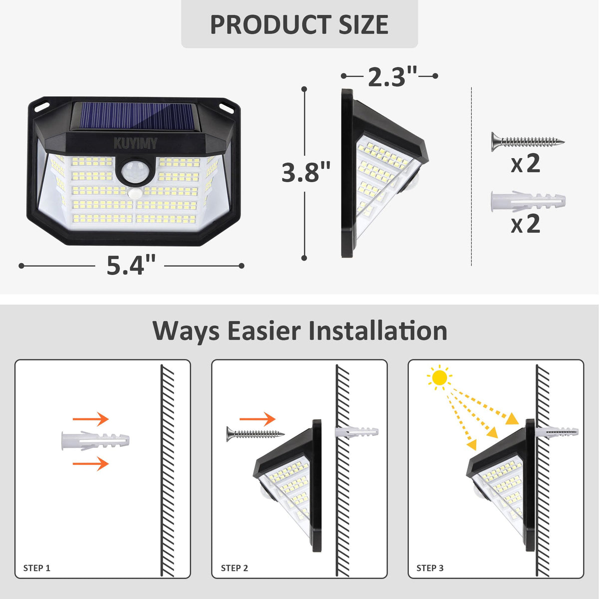 KUYIMY two pack ideal for patios and gardens