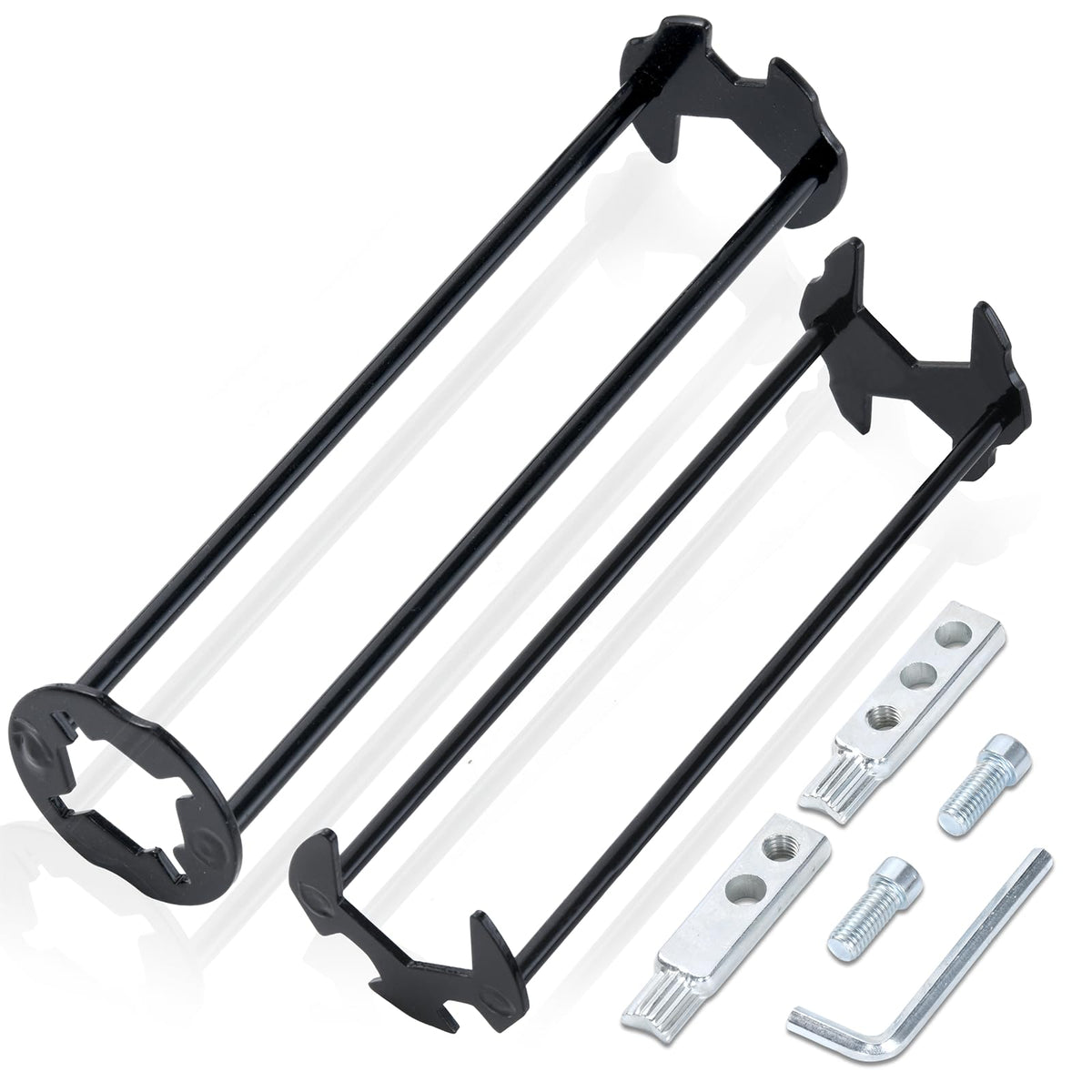 KUZIUA basin wrench set with seven sizes for versatile faucet maintenance in tight spaces.
