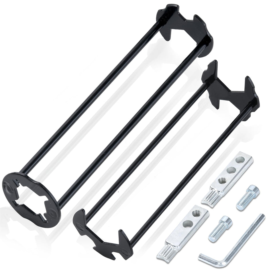 KUZIUA basin wrench set with seven sizes for versatile faucet maintenance in tight spaces.