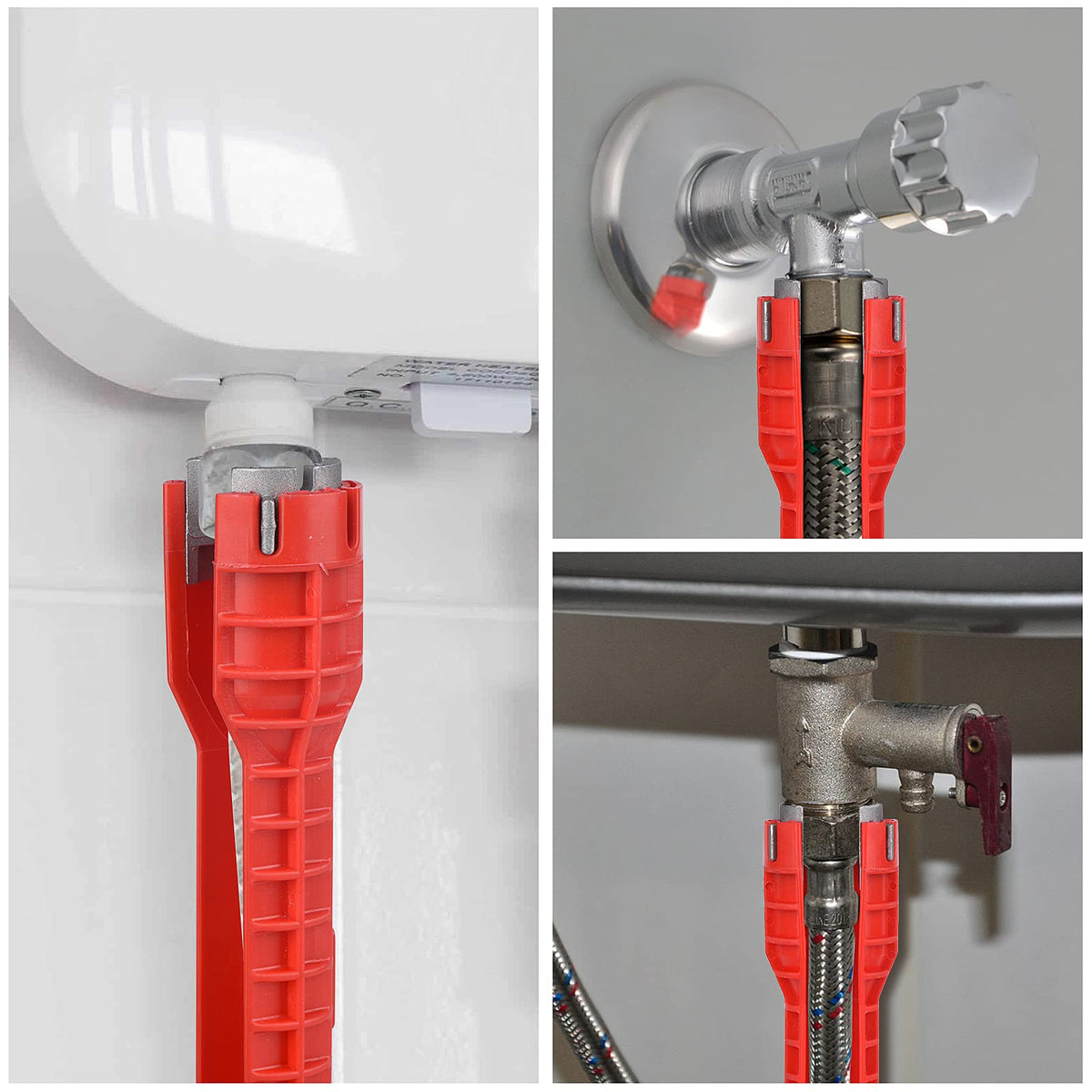 KUZIUA built-in spirit level aids level installations for sinks and taps.