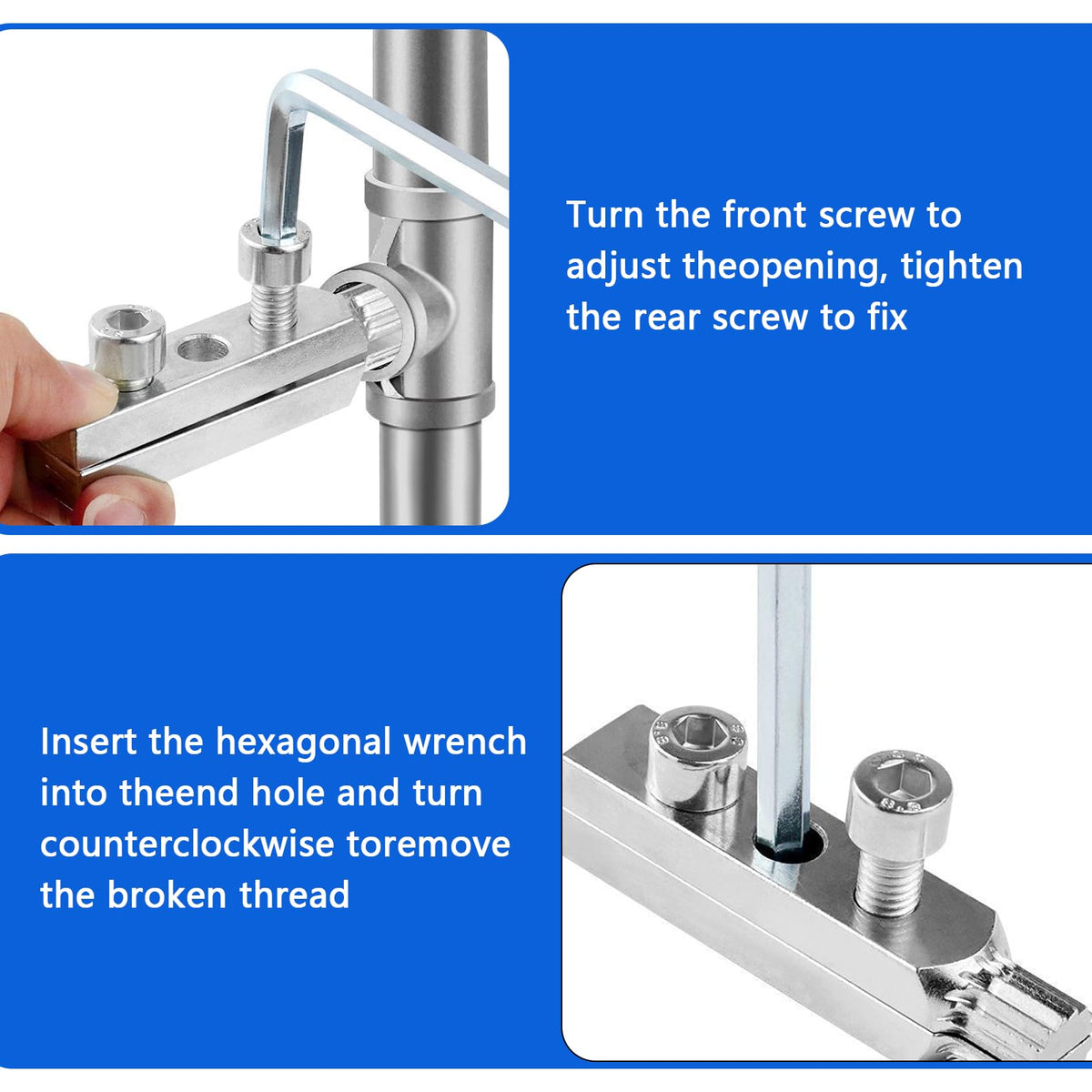 KUZIUA long-reach basin wrench with 360-degree rotation improves access.