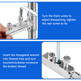 KUZIUA long-reach basin wrench with 360-degree rotation improves access.