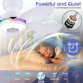 Kviflon 3 CCT dimmable white light for reading, relaxing, and movie time.