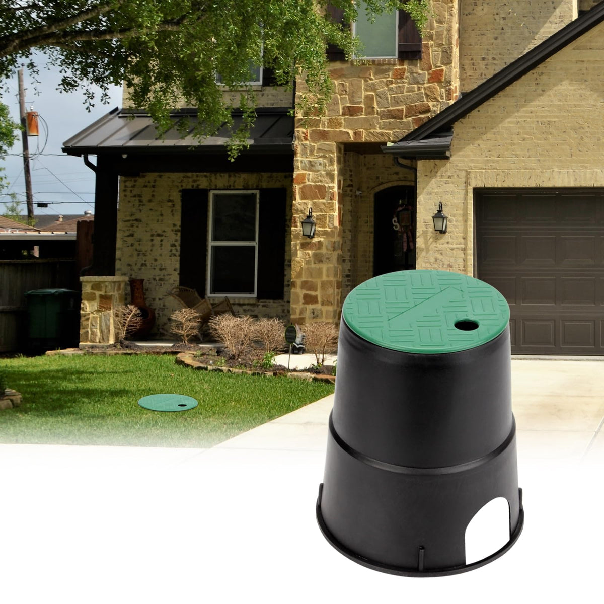 KVMORZE sprinkler valve box with anti-slip texture for safe access.