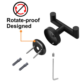 Kwanicas compact 96mm towel hooks fit tight spaces effectively.