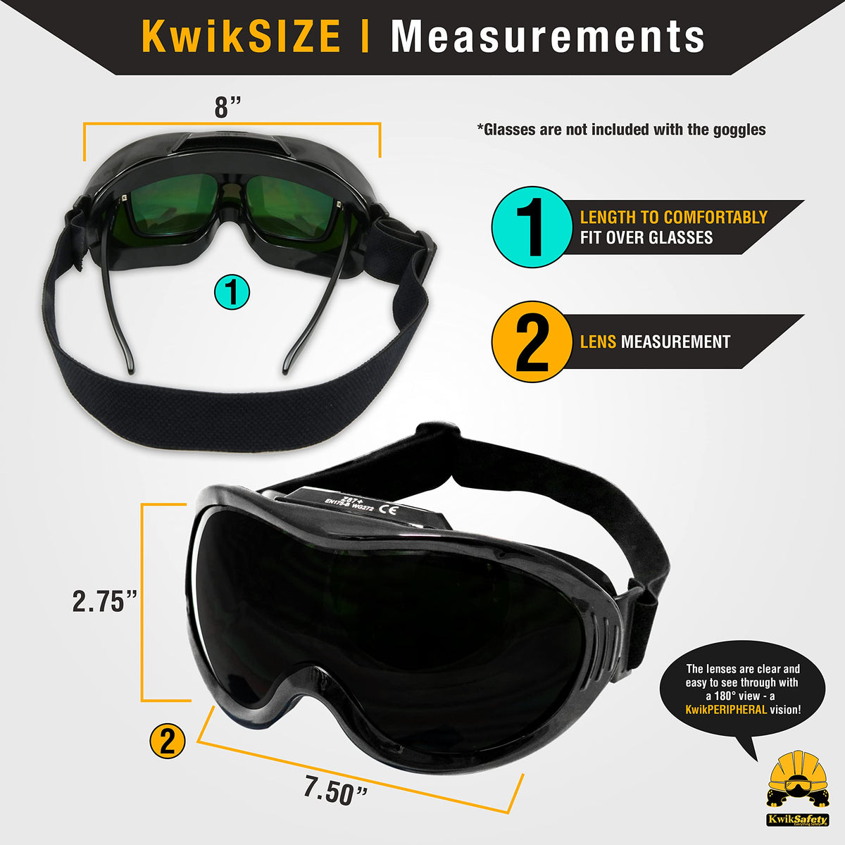 KwikSafety PIT VIPER anti-scratch lenses stay clear after sparks and debris exposure
