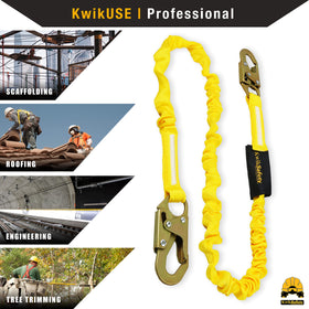 OSHA-compliant RATTLER safety lanyard for jobsite safety