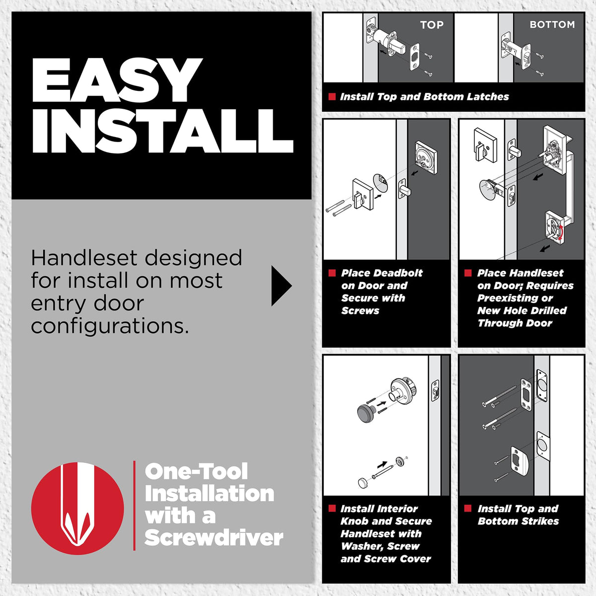 Kwikset 660 SmartKey Security helps quick re-keying and protection.