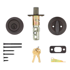 Kwikset 660 deadbolt standard-door-fit for most exterior entries.