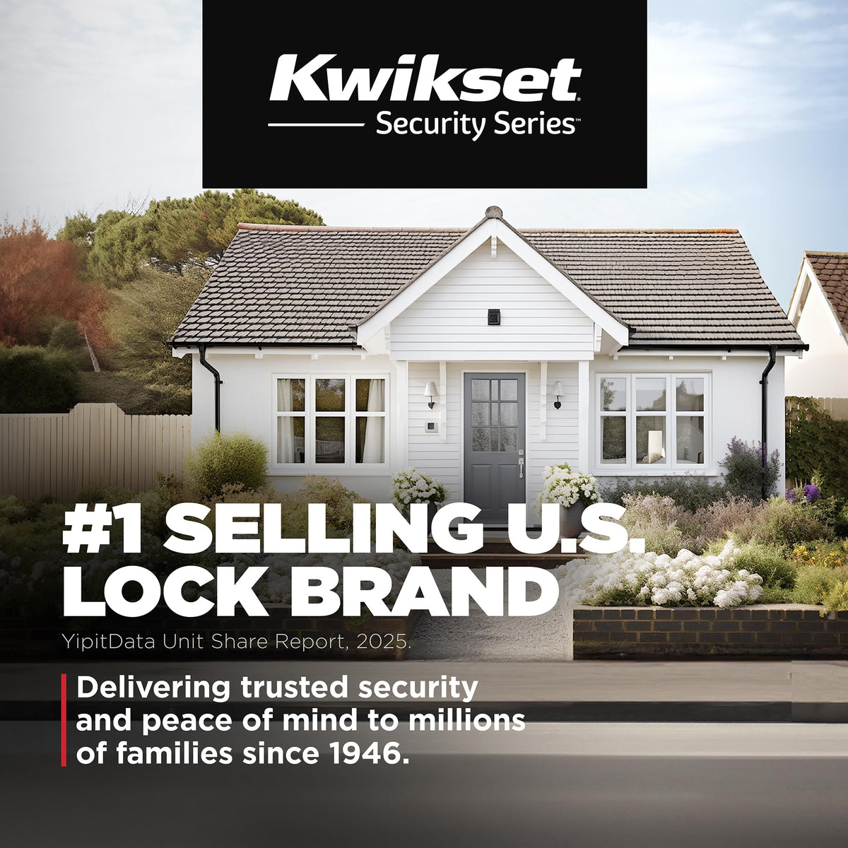 Kwikset 660 traditional design complements classic and modern entrances.