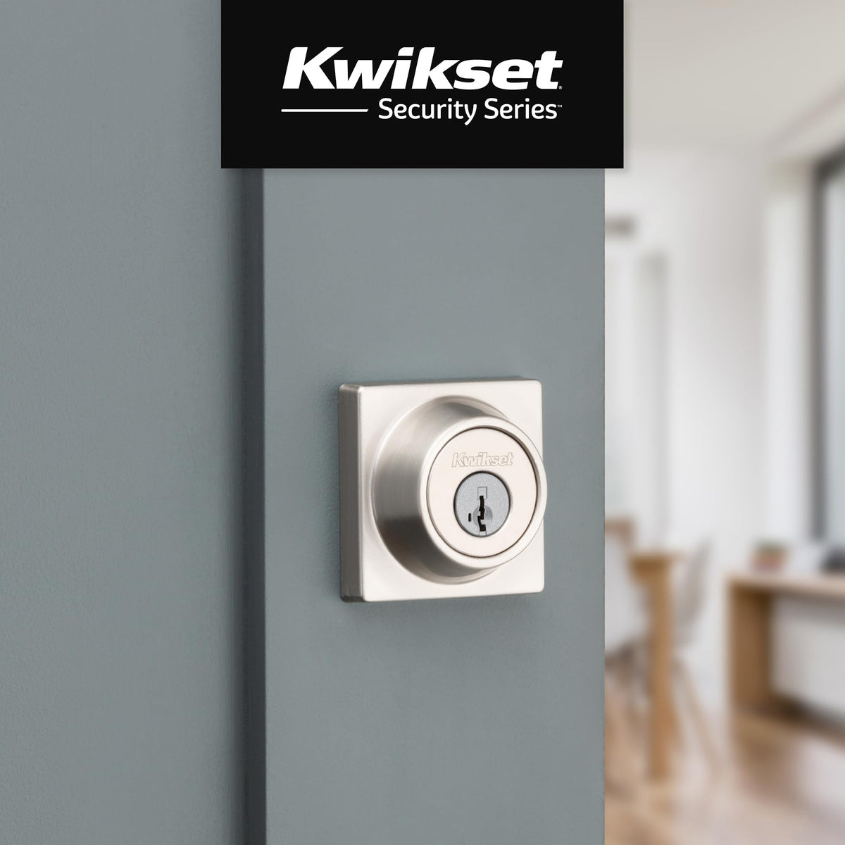 Kwikset 660 interior thumb-turn knob for quick privacy on interior doors.