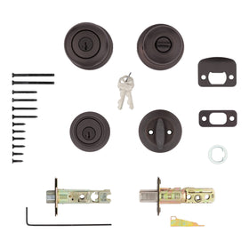 Venetian Bronze finish on Kwikset 690 Cove complements many home styles.
