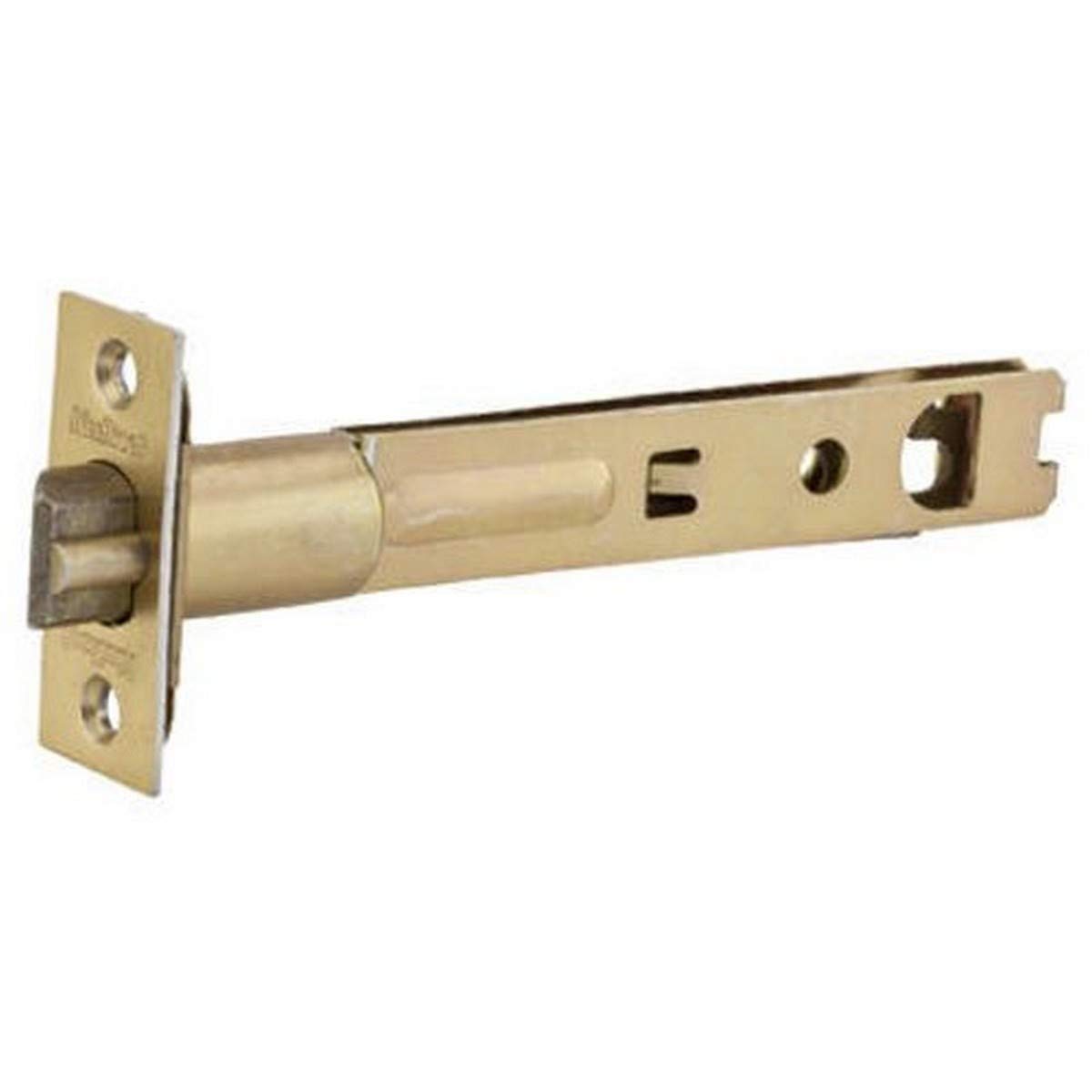 Kwikset 83014-015 5-inch deadlatch front view for secure backset compatibility.