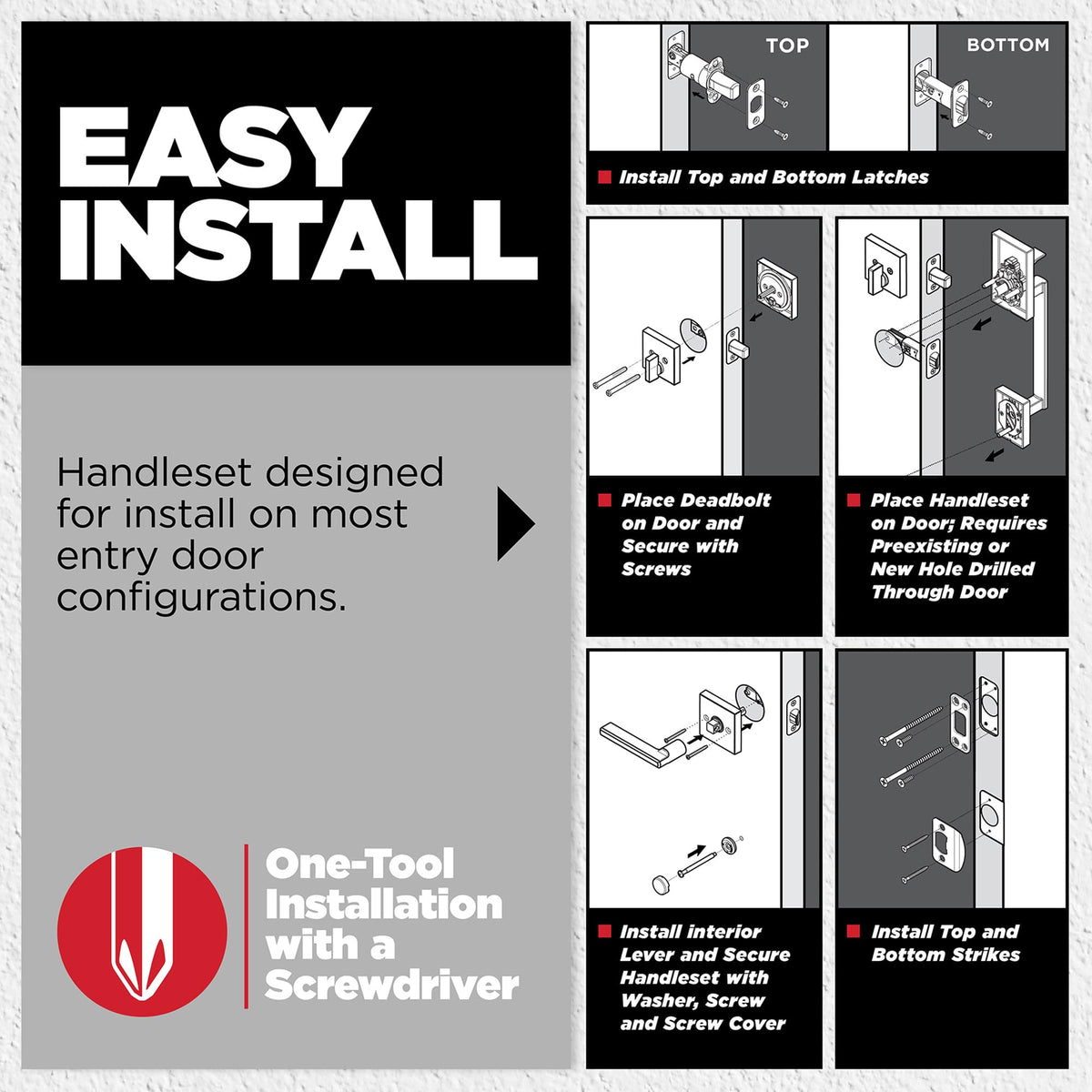 Kwikset Amador Casey reversible lever for flexible door handling