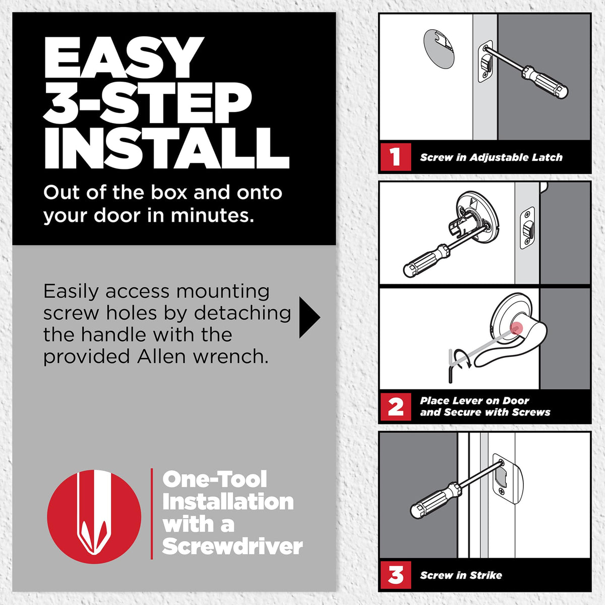  Kwikset Balboa SmartKey Rekey Security enables quick rekeying.