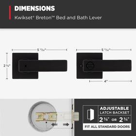 Kwikset Breton easy-install guide image showing screwdriver setup.