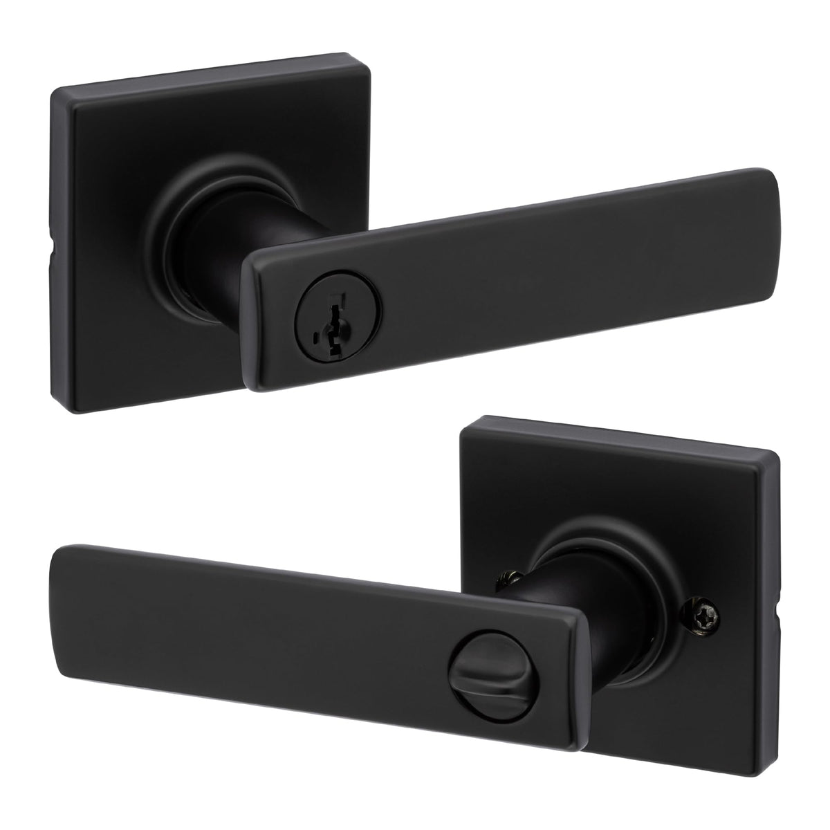 Kwikset Breton polished chrome entry handle enhances curb appeal and secure entry