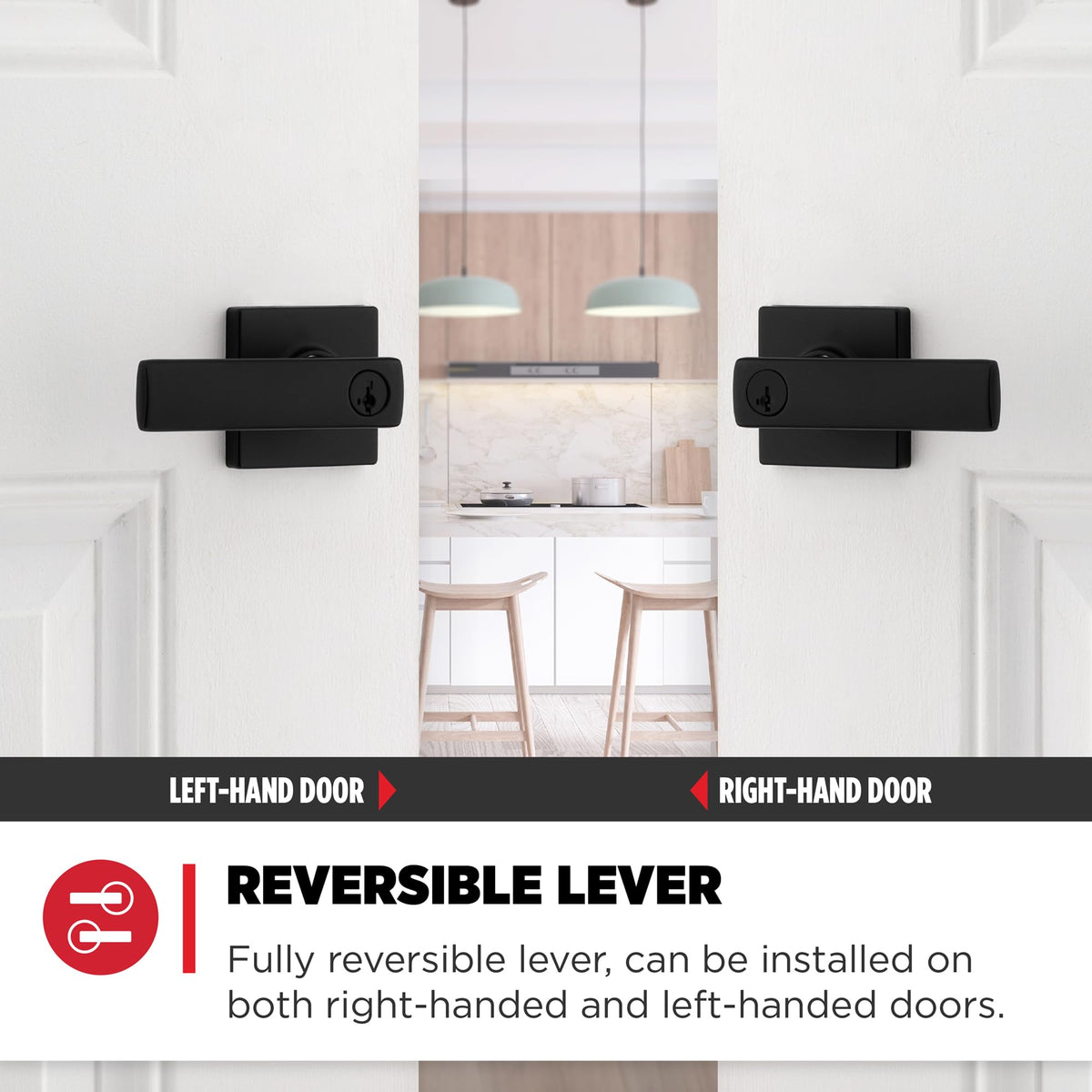 Kwikset Breton keyed entry demonstrates exterior locking for added privacy