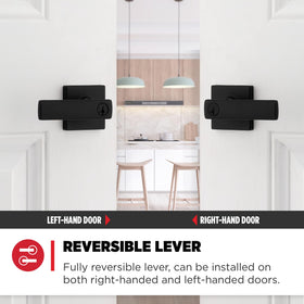 Kwikset Breton keyed entry demonstrates exterior locking for added privacy