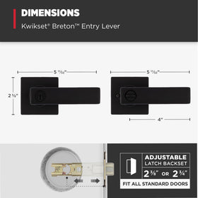 Kwikset Breton Microban protected hardware reduces surface contamination