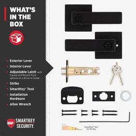 Kwikset Breton strike with square front option for secure fit
