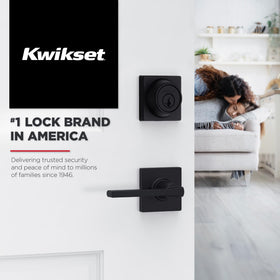 Matte black Casey finish adds contemporary style to living spaces