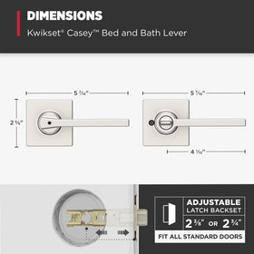 Kwikset Casey included privacy lever and mounting hardware in the box.