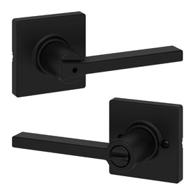Kwikset Casey interior privacy lever for bedrooms and bathrooms.