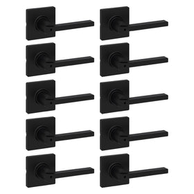 Kwikset Casey interior privacy lever on a door ideal for bedrooms.
