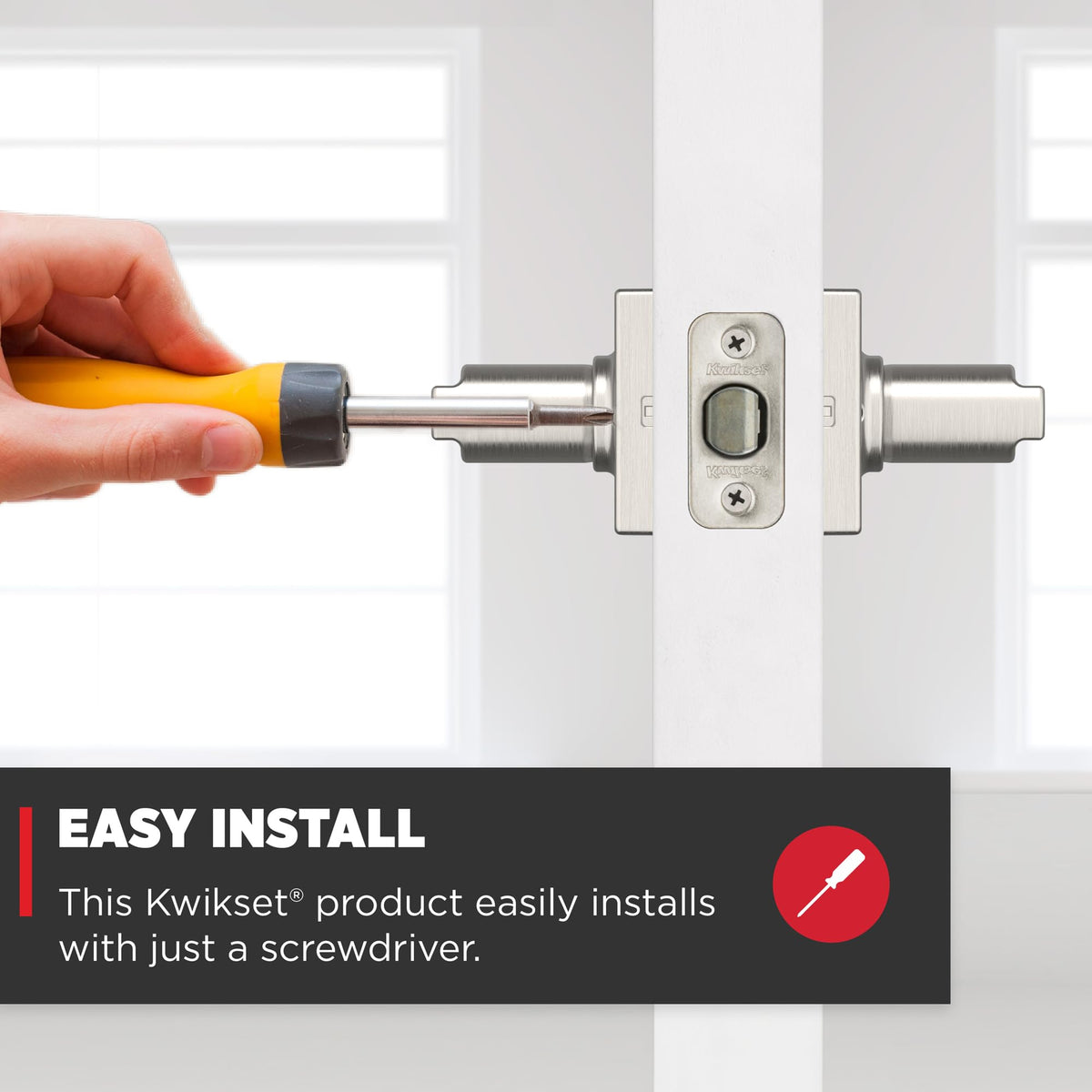 Latch adjustment on Kwikset Casey for 2-3/8 and 2-3/4 backsets