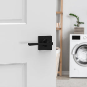Casey lever for closet and hallway doors in matte black styling