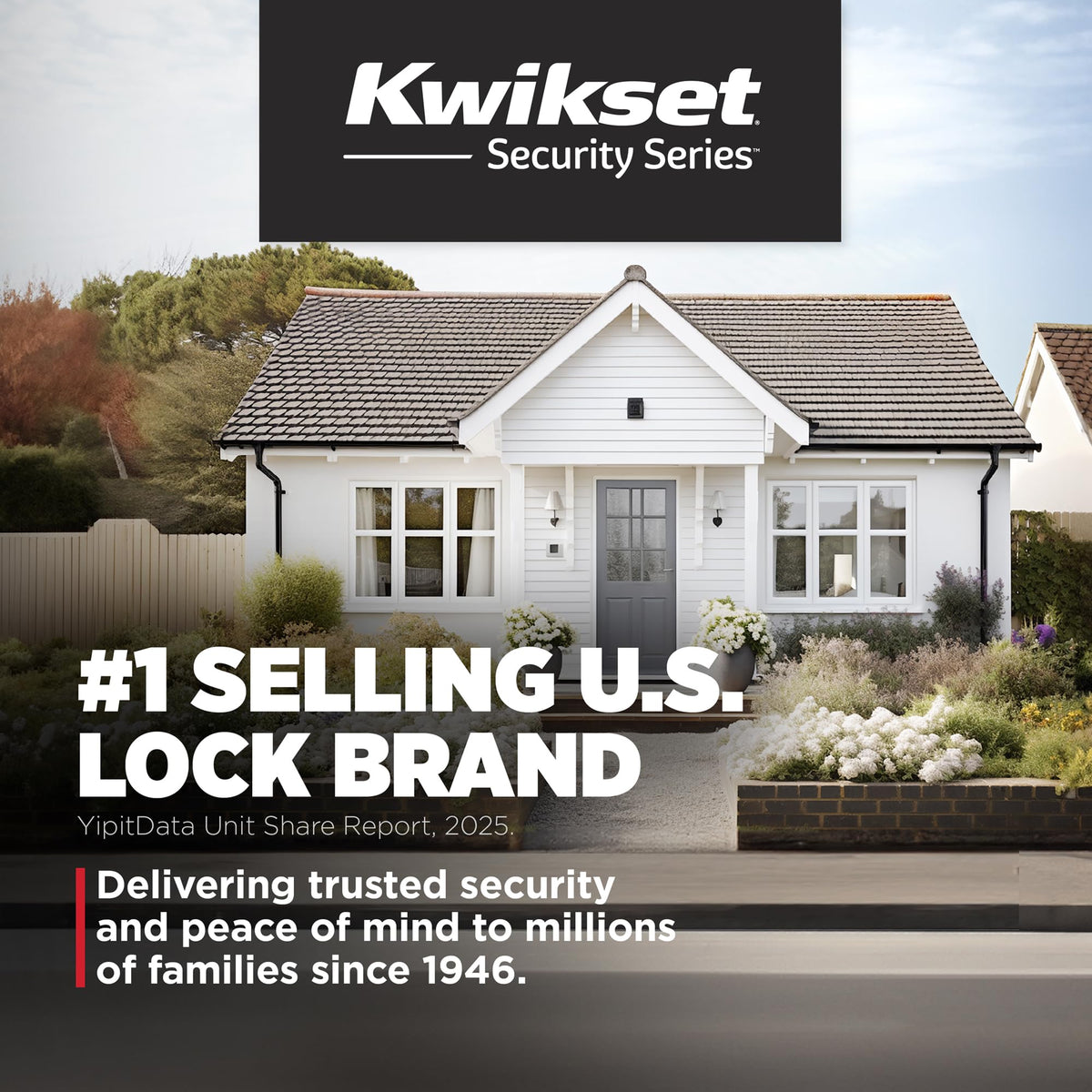 Kwikset Casey matte black finish complements contemporary door hardware