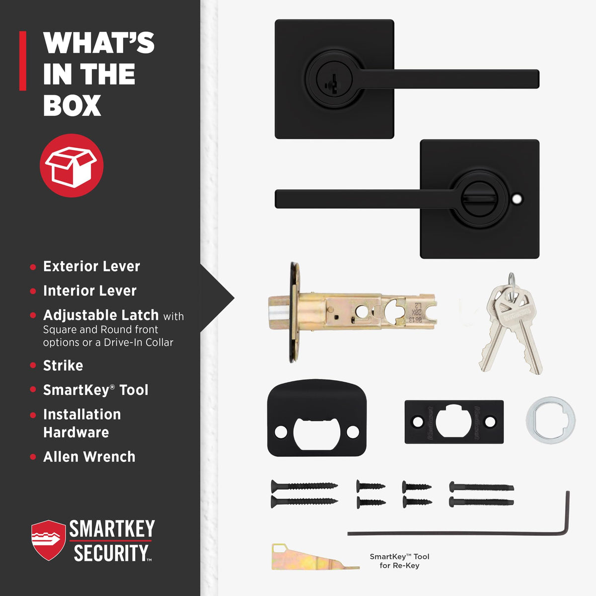 Kwikset Casey Microban protection helps keep hardware cleaner longer
