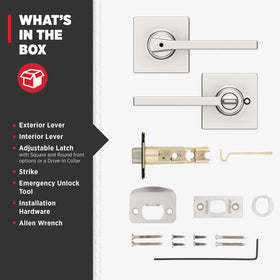 Kwikset Casey Microban protection on surface keeps it cleaner between cleanings.