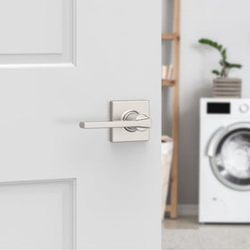 Reversible Kwikset Casey lever installation on a door