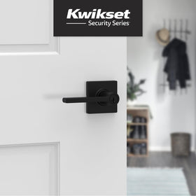 Kwikset Casey reversible lever installation demonstrates left-handed door compatibility