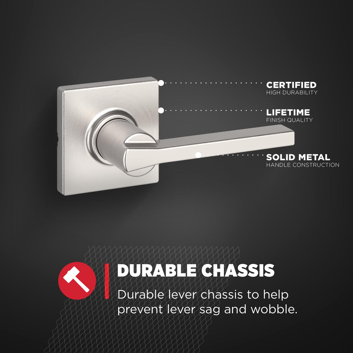 Detail of Kwikset Casey rosette design
