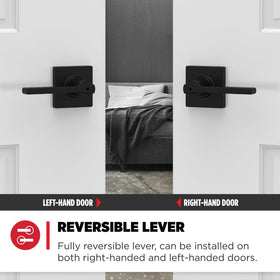 Kwikset Casey fits standard doors 1 3/8 to 1 3/4 inches thick.