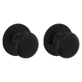 Kwikset Cove easy-install hardware shown for quick DIY setup.