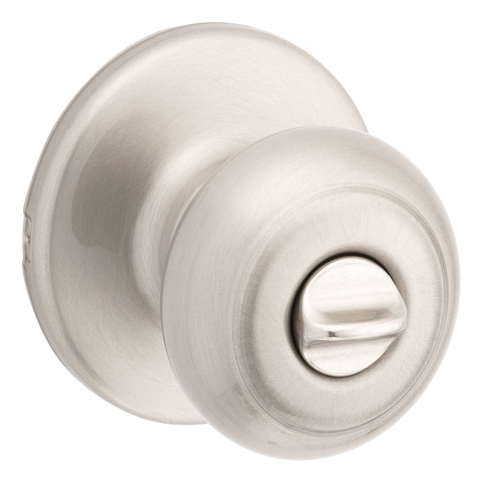 Kwikset Cove interior privacy knob for bedrooms and bathrooms.