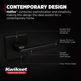 Kwikset Halifax dummy lever on double doors for seamless interior access