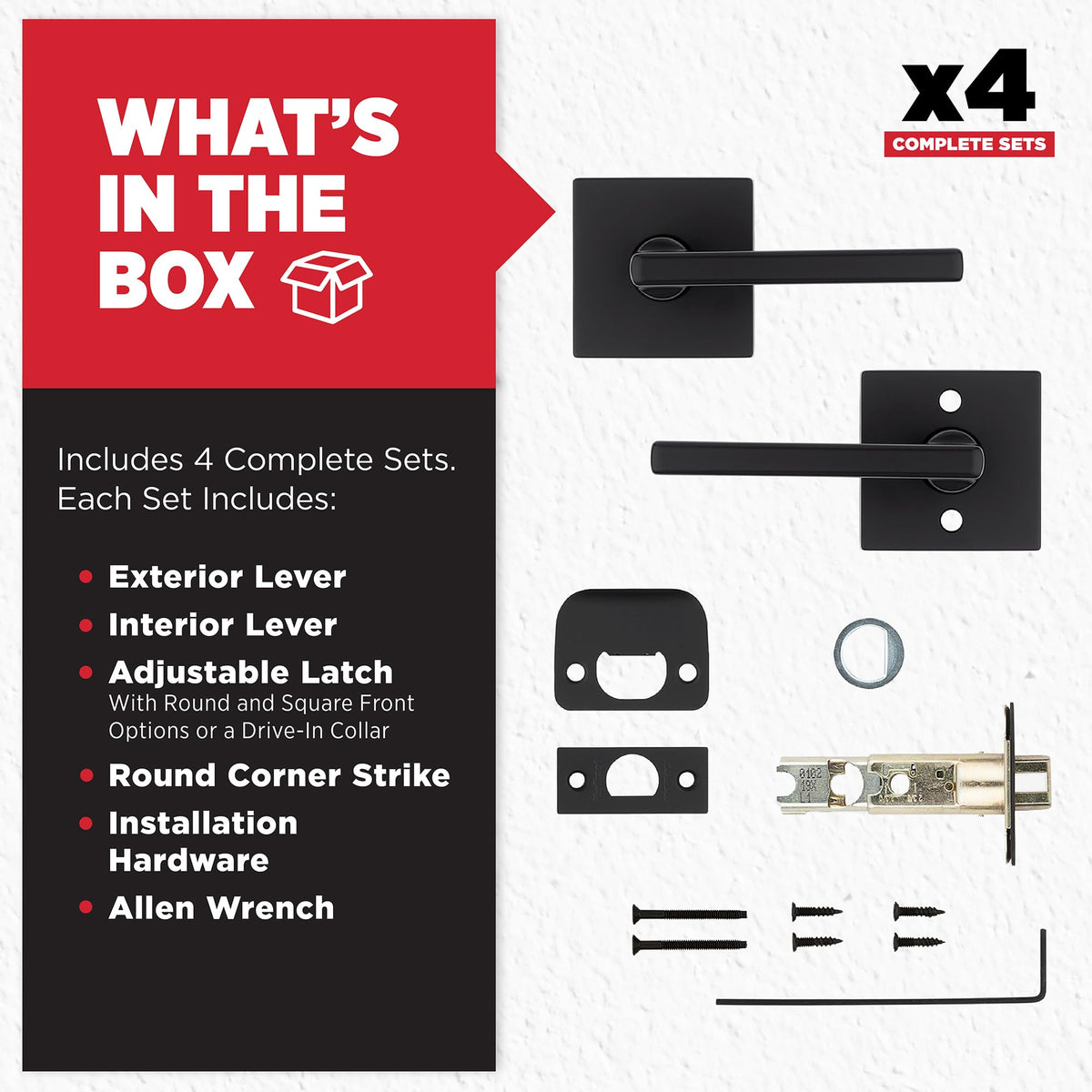 Kwikset Halifax fits standard doors 1-3/8 to 1-3/4 inches.